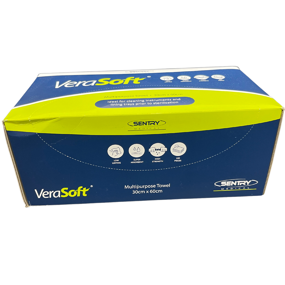 Verasoft Dry Wipes Low Lint 30cm X 60cm (VER021) 100/pack