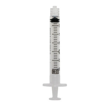 BD Syringe 3ml Luer Lock Tip Sterile Box of 100