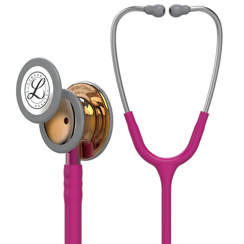 3M Littmann Classic III Stethoscope, Limited Edition, HighPolish Copper Chestpiece Raspberry (5647)