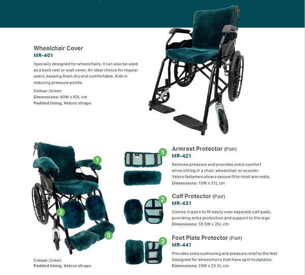 Wild Goose Sheepskin Wheelchair Cover