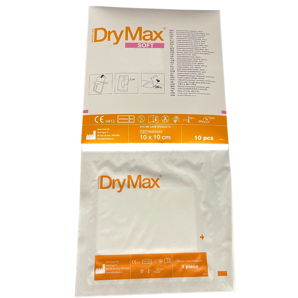 DryMax Soft Super Absorbent Wound Dressing Sterile All Sizes