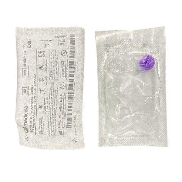 Medicina ENFit Syringe Caps Male Low Dose Purple Single-Use (M158/1LD)