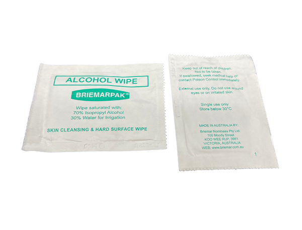 Briemarpak Alcohol Wipes (WP1010) 50/pack
