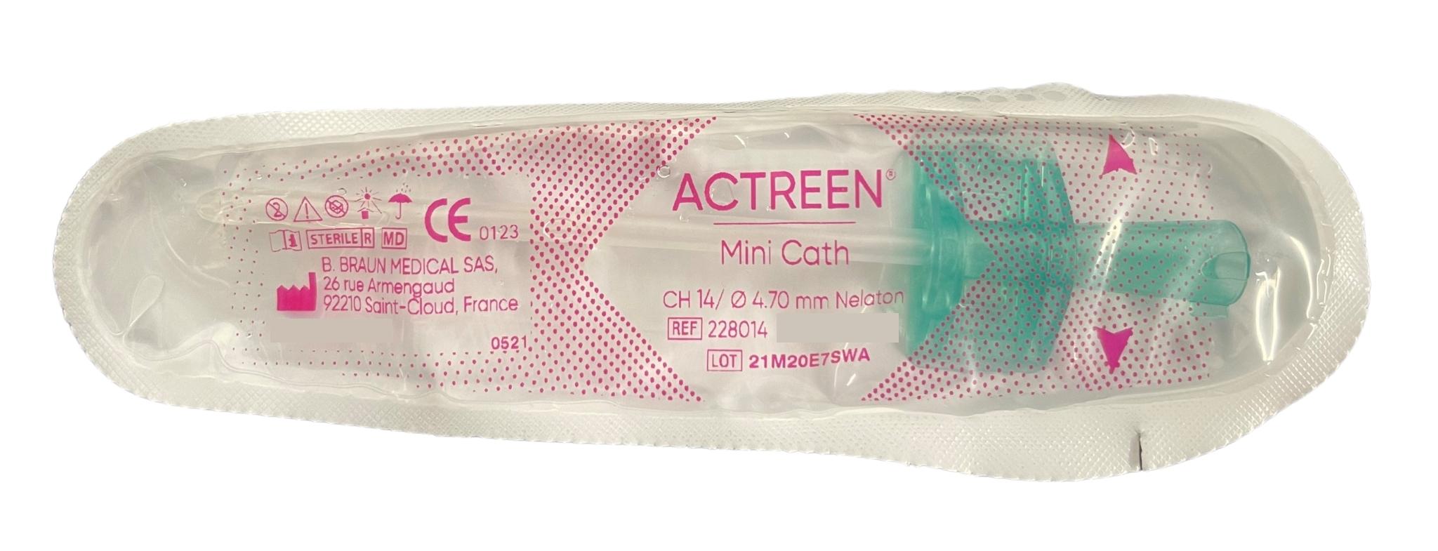 Mini Cath Set B. Braun Actreen Nelaton Female Mini Catheter All Sizes | Medisa