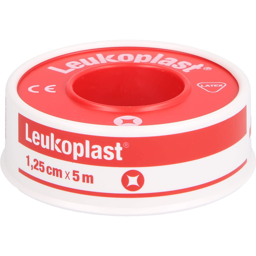 BSN Leukoplast Standard Tape 1.25cmx5mtr (Rigid Red Spool) Red - 01521-00