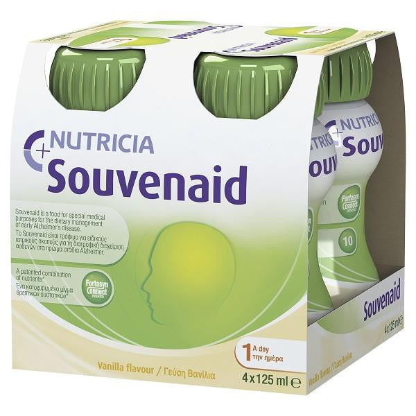 Nutricia Souvenaid 125mL, Vanilla, Strawberry, Cappucino - Carton of 24