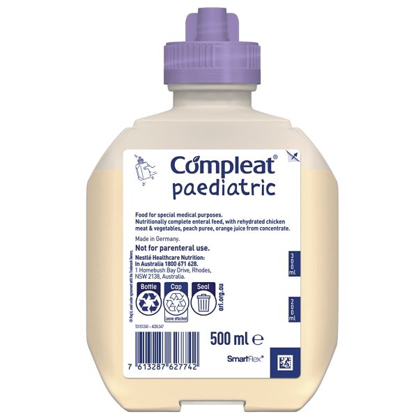 Nestle Compleat Paediatric Tube Feed 500mL (12612035)