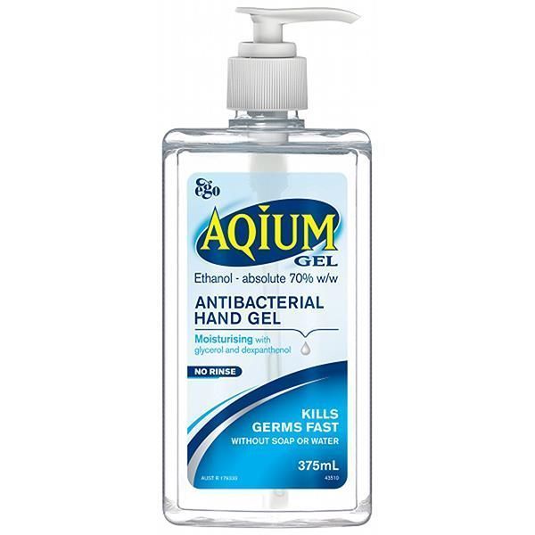 Aqium Antibacterial Hand Gel 375mL (11575)