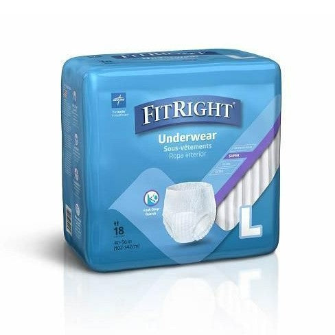 FitRight Protection Plus Super Protective Underwear Large, 1Ctn (4 x 18/pack) MSC33505