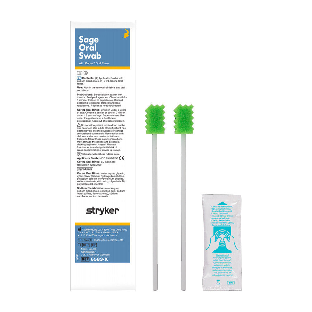 Sage Oral Swab with Corinz Oral Rinse, No Suction (6583-X)