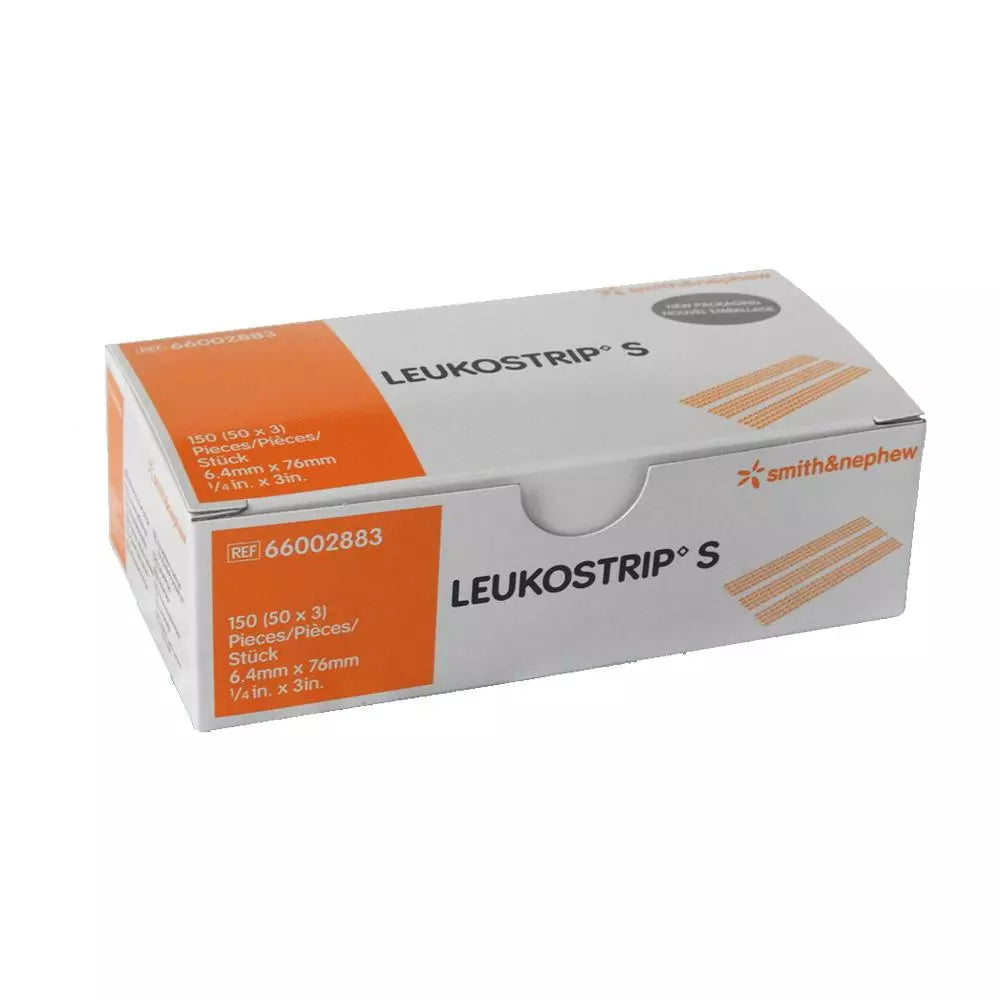 Smith & Nephew Leukostrip S Tan Skin Closure, 4 x 38mm, 6.4 x 76mm