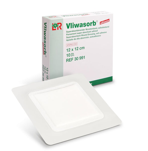 Vliwasorb Adhesive Superabsorbent Dressing, Box of 10 - All Sizes