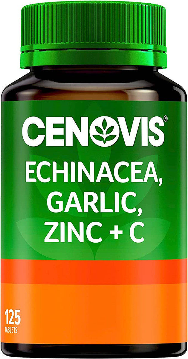 Cenovis Echinacea Garlic Zinc And C Capsules Jar Of 125