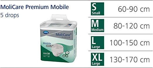 Hartmann MoliCare Premium Mobile 5 Drop Pull Up Pants- All Sizes