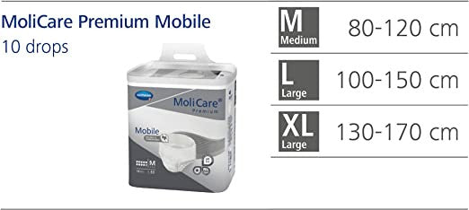 Hartmann MoliCare Premium Mobile 10 Drop All Sizes