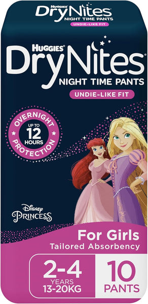 Huggies DryNites Night Time Pants Girls - All Types