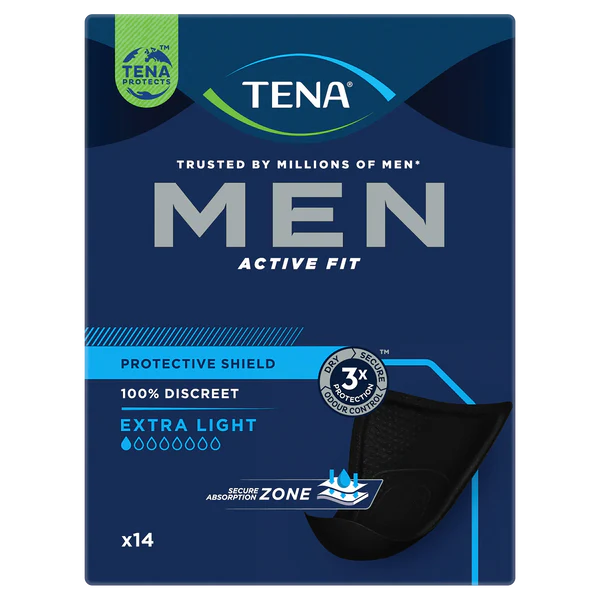 TENA Men Active Fit Protective Shield Extra Light Black (750404)