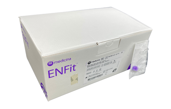 Medicina ENFit Syringe Caps Male Low Dose Purple Single-Use M158/8LD - Box of 400