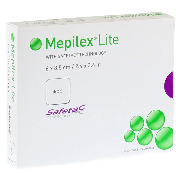 Molnlycke Mepilex Lite Dressing, Without Border - All Sizes