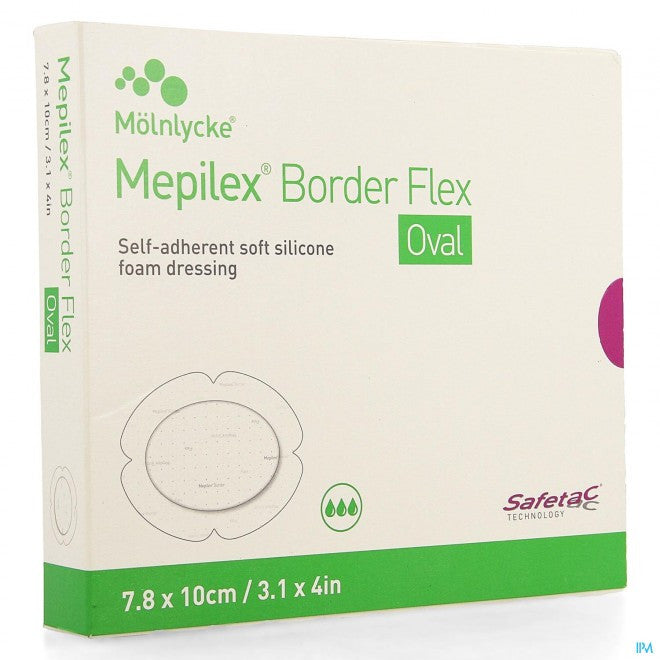 Molnlycke Mepilex Border Flex Oval Dressing All Sizes