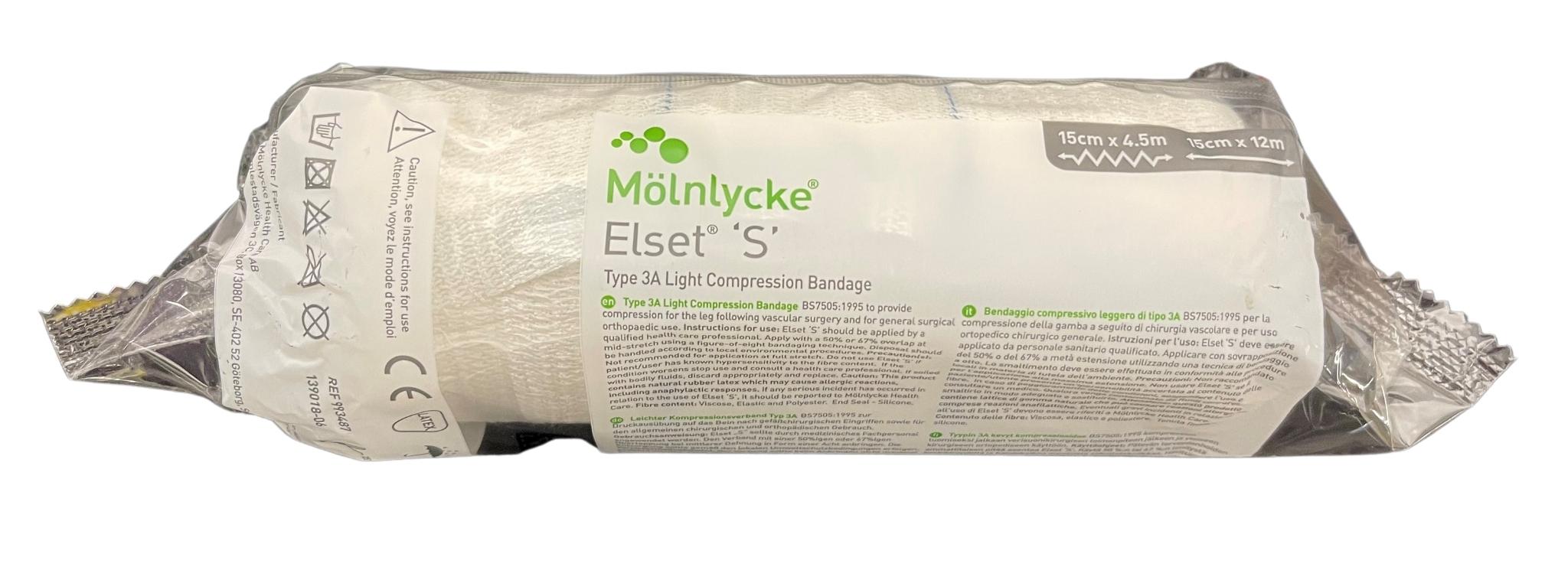 Elset Molnlycke Elset 'S' Compression Bandage All Sizes | Medisa