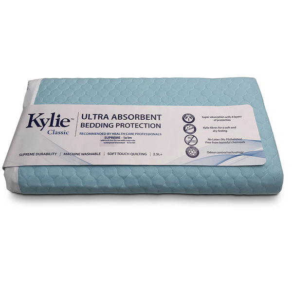Kylie Supreme Bed Pad 1x1m 2500mL With Tuckins, EACH (8356109C)