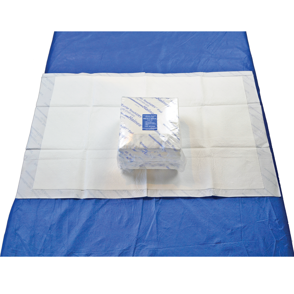 TouchDRY Absorbent Pad 90cm x 60cm White Box/60