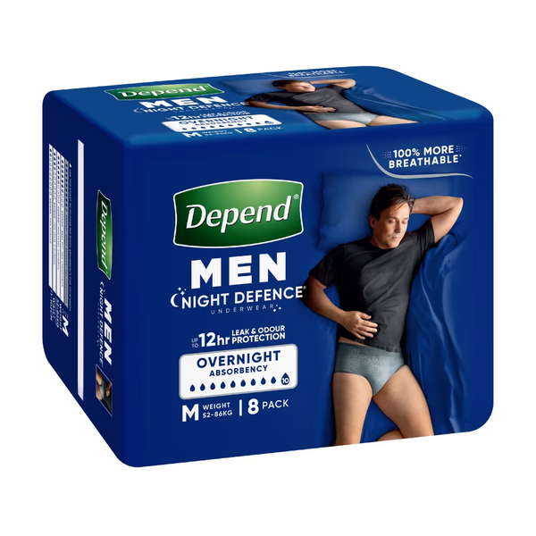 Depend Real Fit Men Night Defence Underwear - 1Ctn (3 x 8/pack)