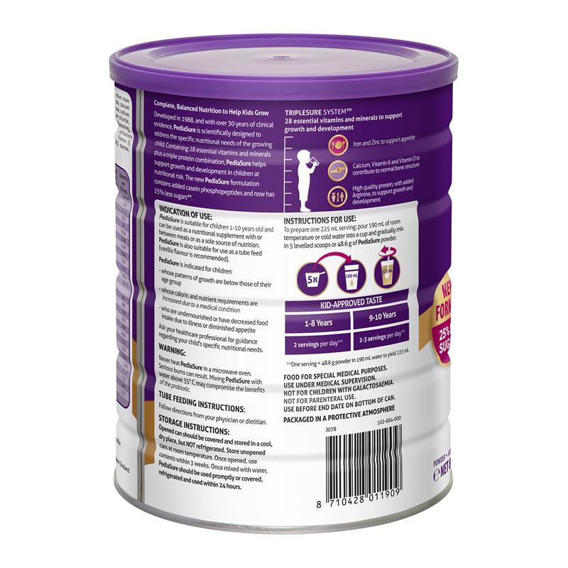 Pediasure Powder 850g Can - Chocolate, Vanilla, Strawberry