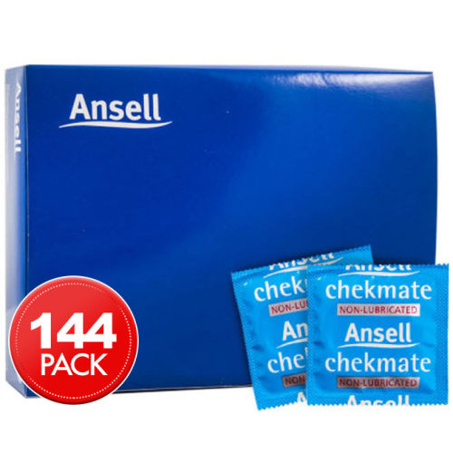 Ansell Chekmate Non Lubricated Condoms 52mm 144/Box | Medisa Ansell Chekmate Non Lubricated Condoms 52mm 144/Box | Medisa