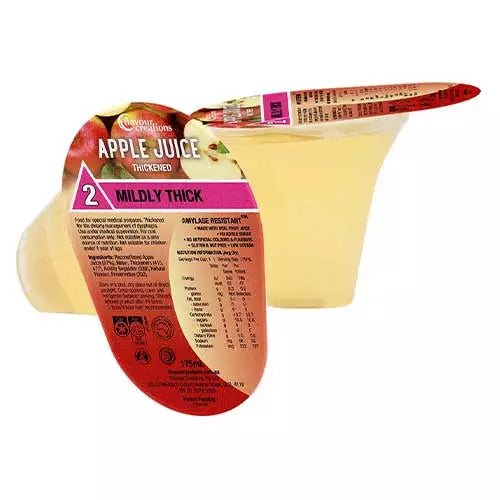 Flavour Creations Apple Juice Thickened 175mL, Box of 24 - All Types