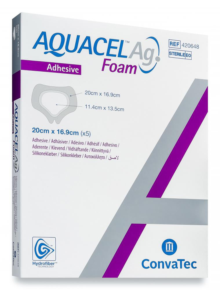 ConvaTec Aquacel Ag Foam Adhesive Dressing - All Sizes