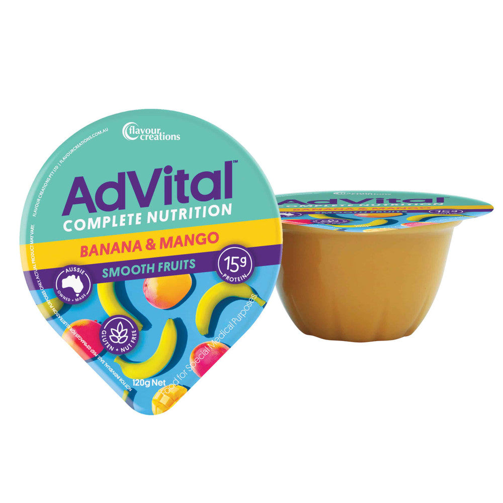 Flavour Creations AdVital Nutritionally Complete Smooth Fruits Banana and Mango - 120g