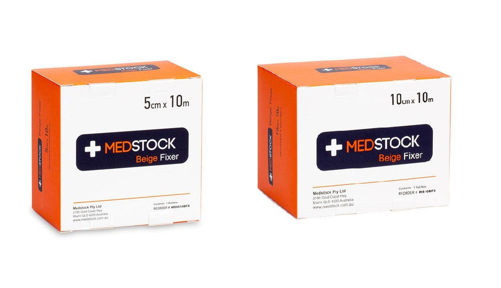 Medstock Fabric Roll Fixer Beige one box sizes: 5cm /