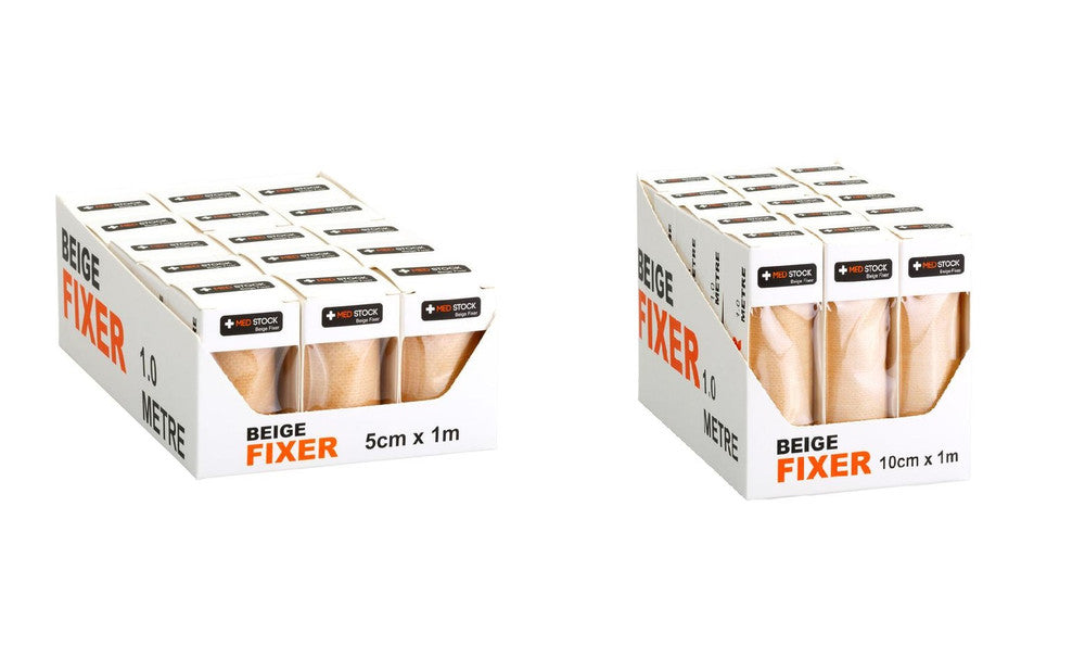 Medstock Fabric Roll Beige Fixer one box sizes: 5cm /