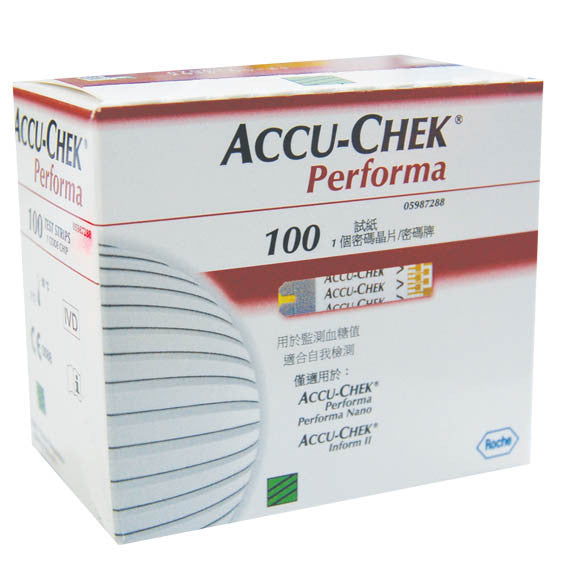 Accu Chek Performa Test Strips 100 Strips per Pack