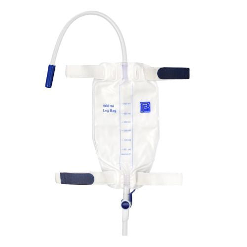 Premier Leg Bag Sterile Flip Tap 500mL with 30cm Inlet Tube