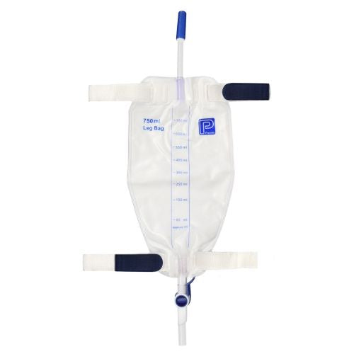 Premier Leg Bag Sterile Flip Tap  750mL with 10cm Inlet Tube