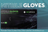 Medstock Nitrile Disposable Gloves Black Powder Free Latex Free Textured