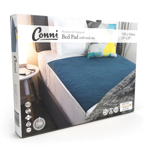 Conni Reusable Bed Pad with Tuck-ins 100x100cm, Each - All Colors