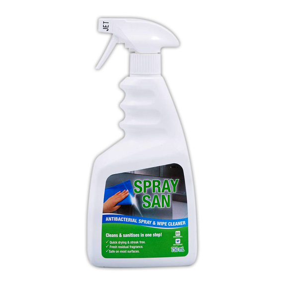 Spray N Wipe Antibacterial Cleanser Sanitiser 750ml Bottle with Sprayer