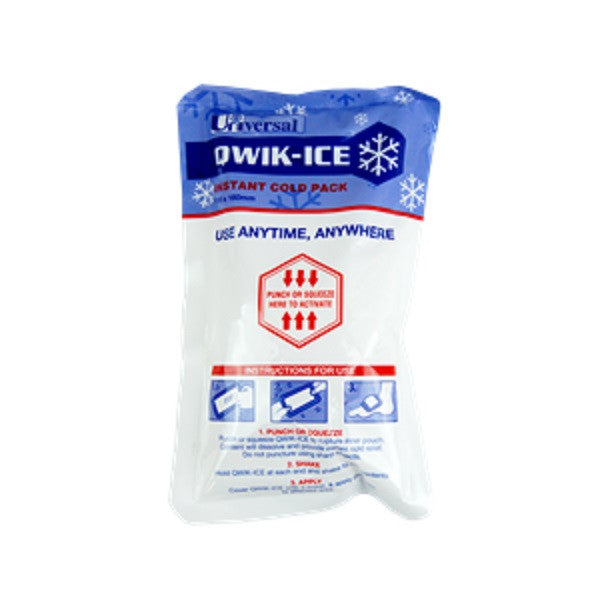 Qwik Ice Instant Cold Pack Ammonium Nitrate Free 18 x