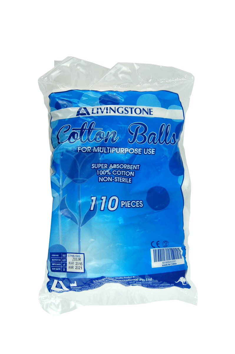 Cotton Balls 100pct Cotton 0.6 Grams Non Sterile White 110