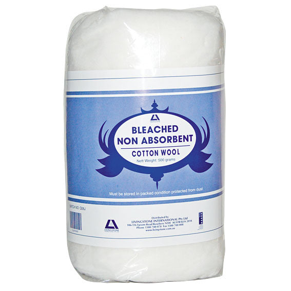 Bleached Non Absorbent Cotton Wool 500 Grams Each