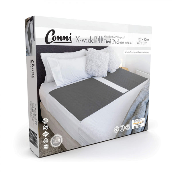 Conni X-wide Dual Reusable Bed Pad with Tuck-ins, Each - All Colors