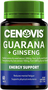 Cenovis Guarana 2000Mg And Ginseng 500Mg Tablets Jar Of 60