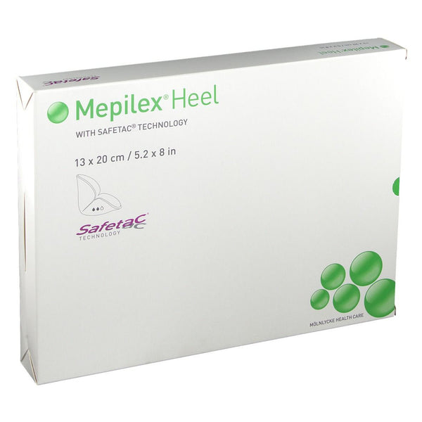 Molnlycke Mepilex Heel Foam Dressing, Non-Adhesive, 13cm x 20cm (288100)