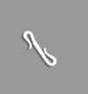 "S" Type Hooks for Disposable Curtains  White Pack/50