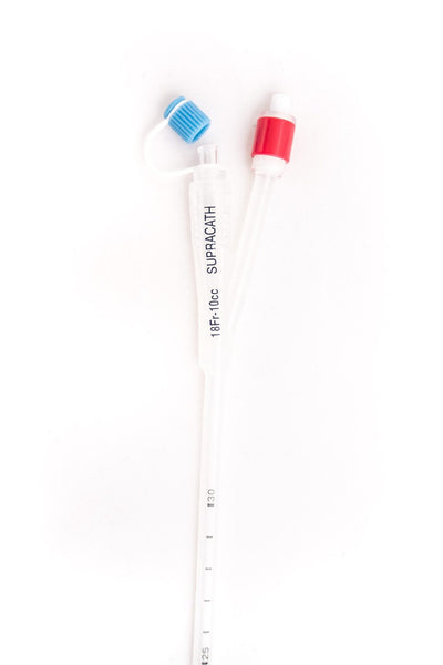 Supracath Catheter Male 40cm Foley 2-Way Open Ended Silicone - All Sizes