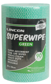 Lincon Superwipe Microfibre Cleaning Wipes Heavy Duty 30cm Width Perforated